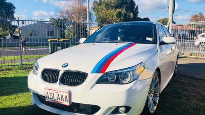 Customised number plates