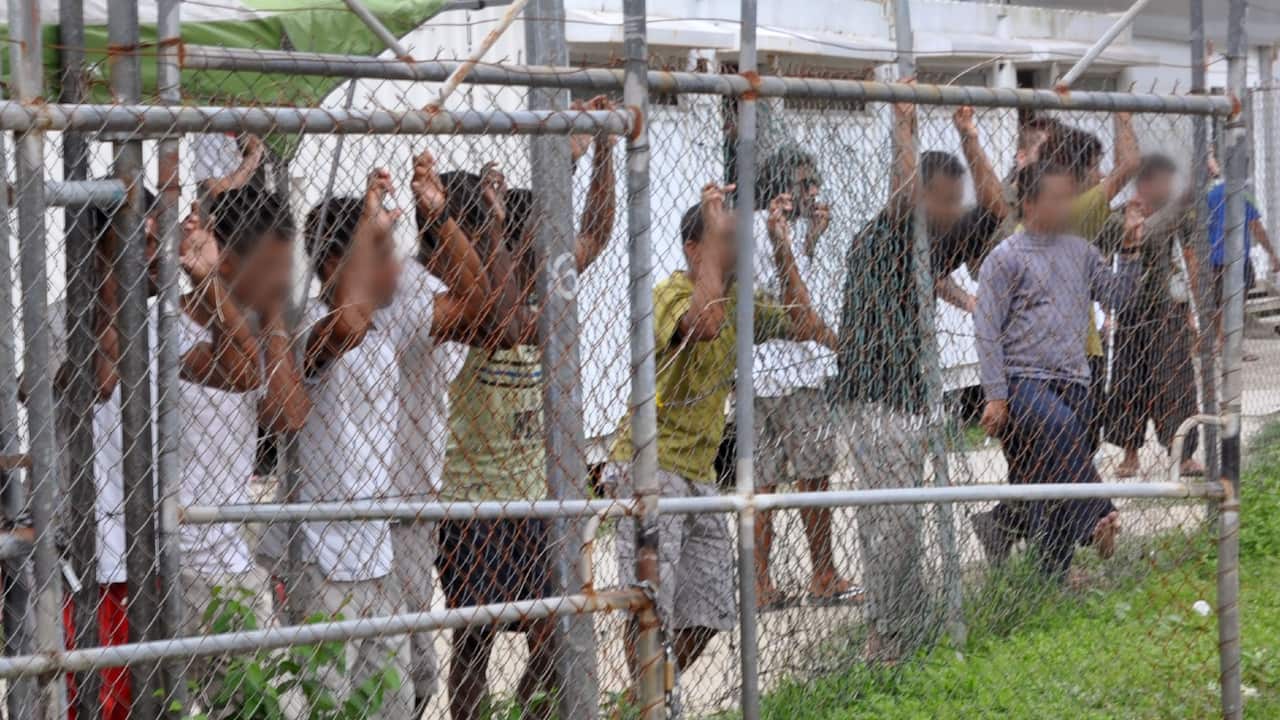 Asylum seekers on Manus Island 