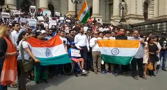 Protest at Victorian Parliament