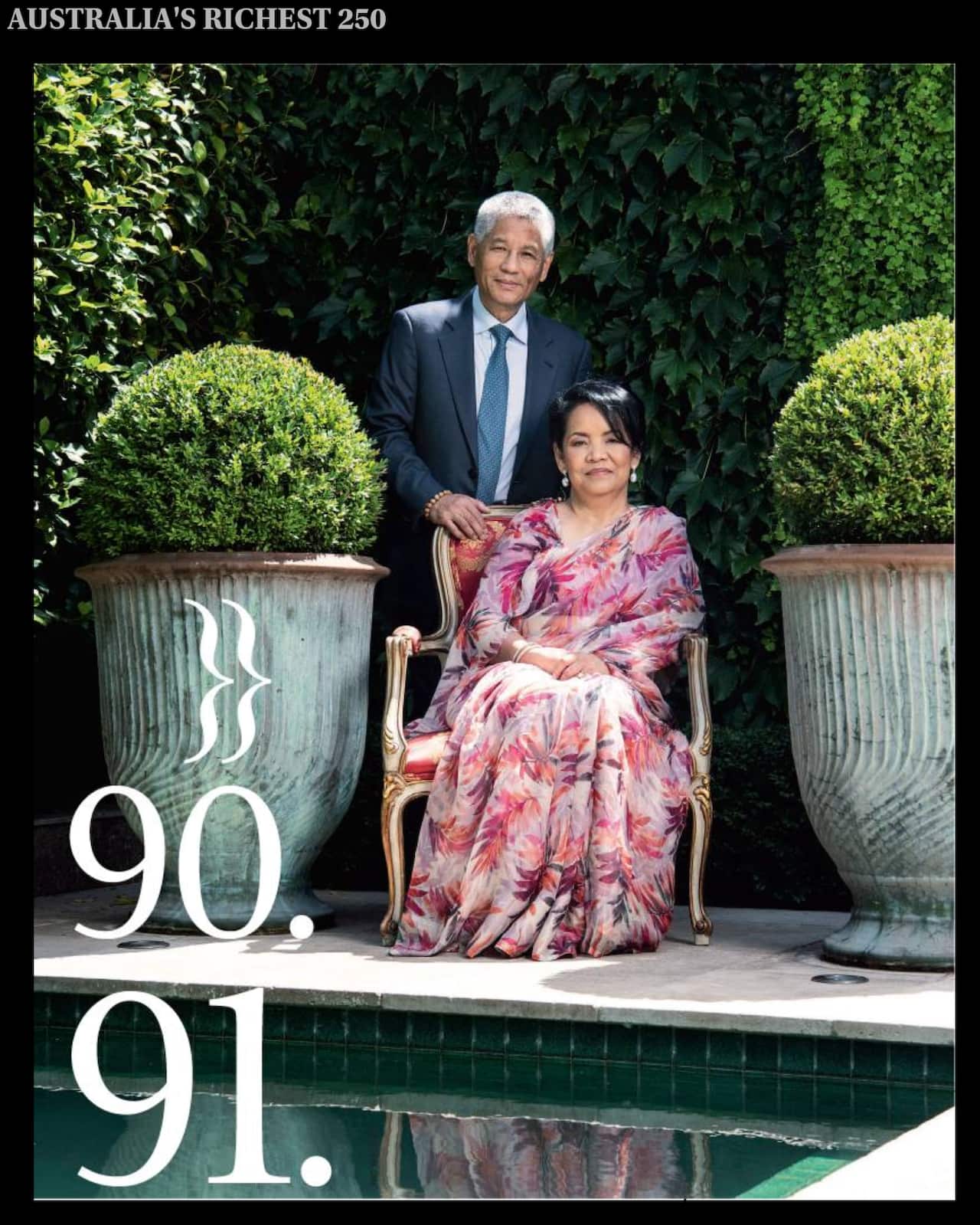 Nepal born richest Australian Shesh Ghale and wife Jamuna Gurung