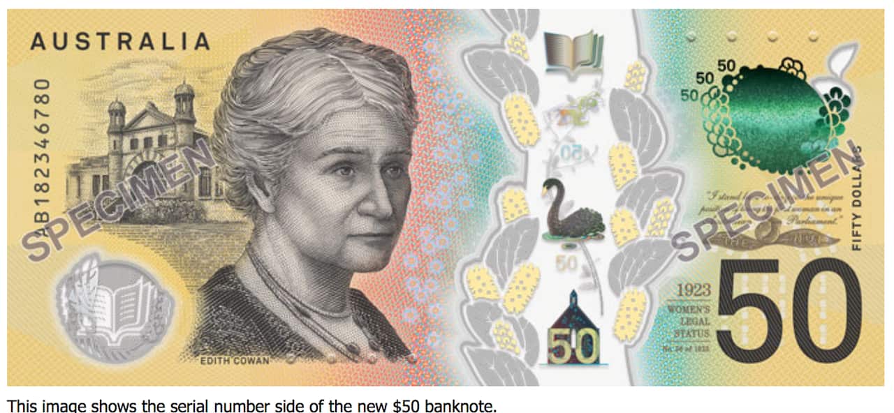 Edith Cowan, que es mejor recordada como la primera mujer miembro de un parlamento australiano. 