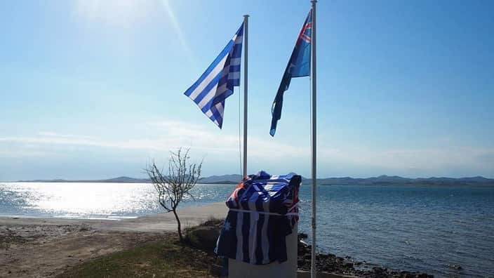 From the unveiling of the Lemnos new Australian Pier memorial. 