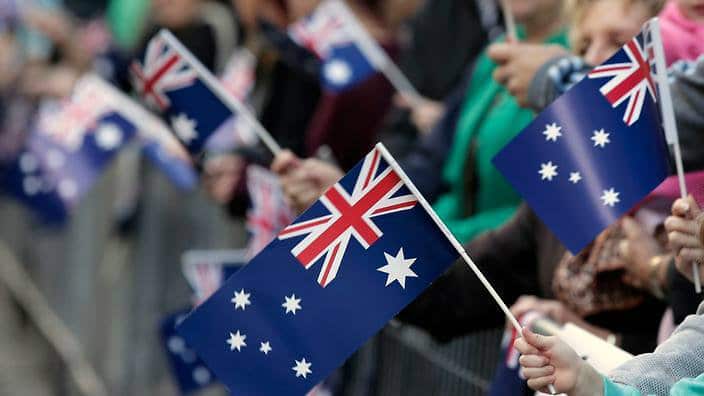 Australian flags