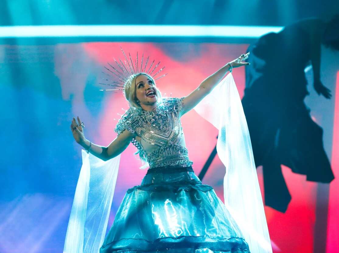 Australian singer Kate Miller-Heidke performs Zero Gravity during the 2019 Eurovision - Australia Decides final on the Gold Coast.