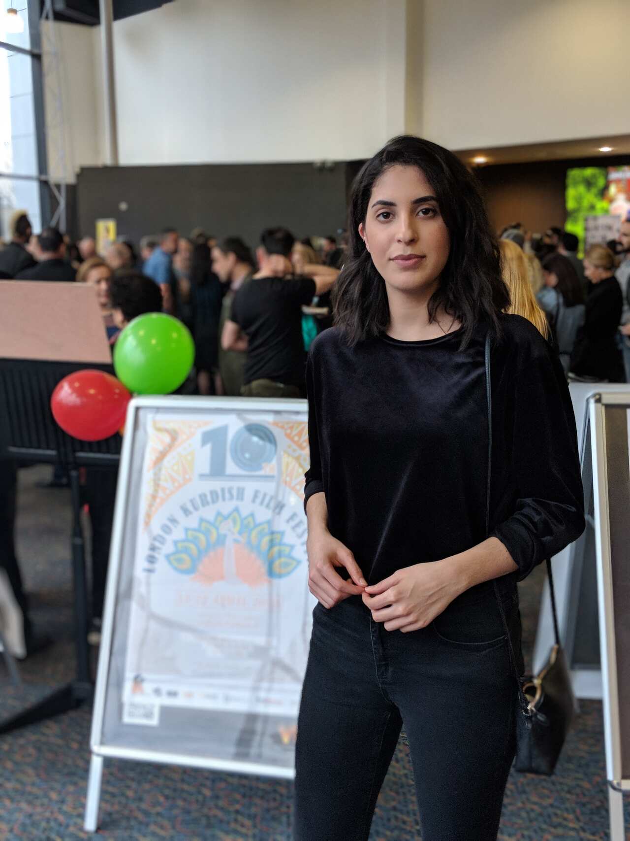 Festival Coordinator Avesta Kadir at the 10th London Kurdish Film Festival