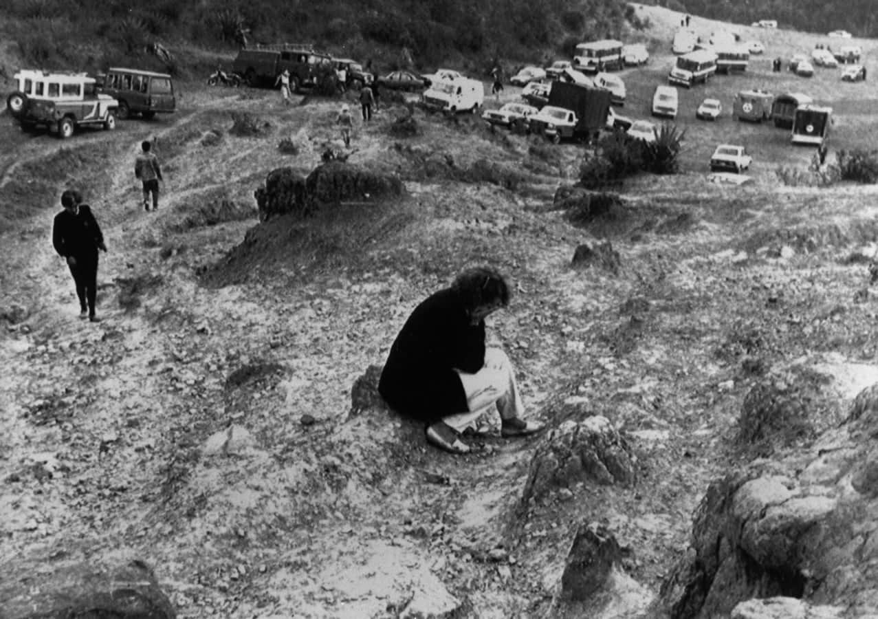 A woman weeps after spending hours searching for the body of her husband among the victims of the Avianca Airlines jetliner that blew apart in the air in Bogota
