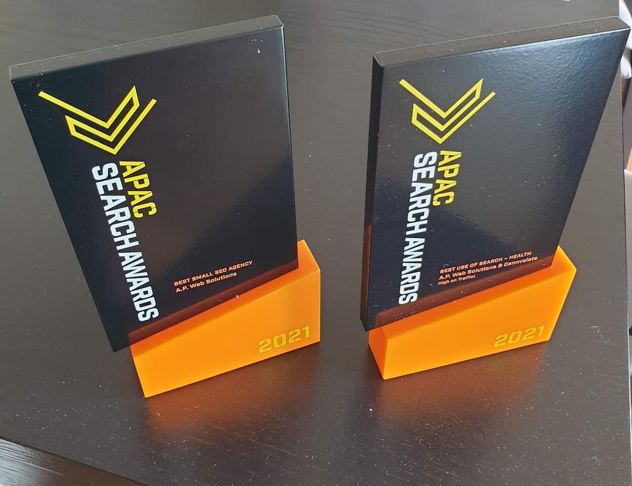 his tech start-up, AP Web Solutions, has won two APAC Search Awards in 2021 and was a finalist in three other categories