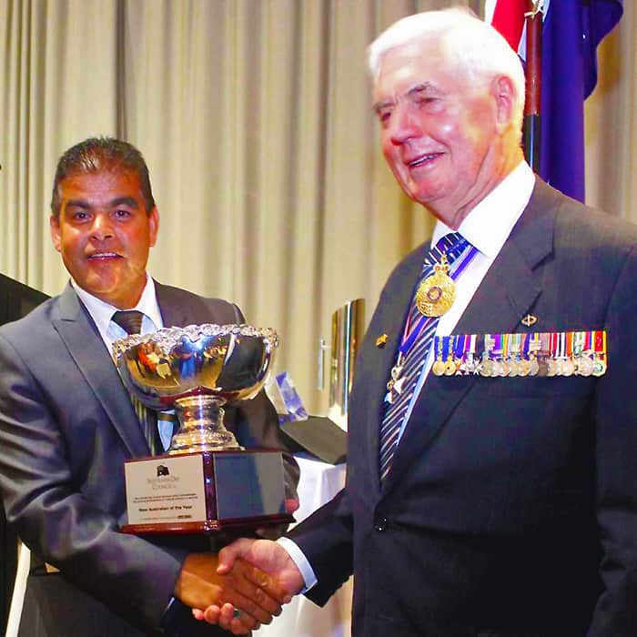 Parsuram Sharma-Luital at a award ceremony 