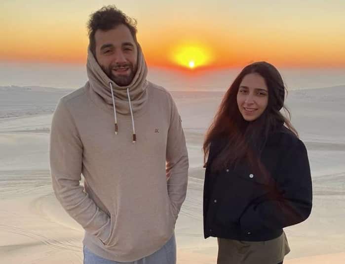 Moe and Sarah arrived back in Australia after spending four years in Qatar.