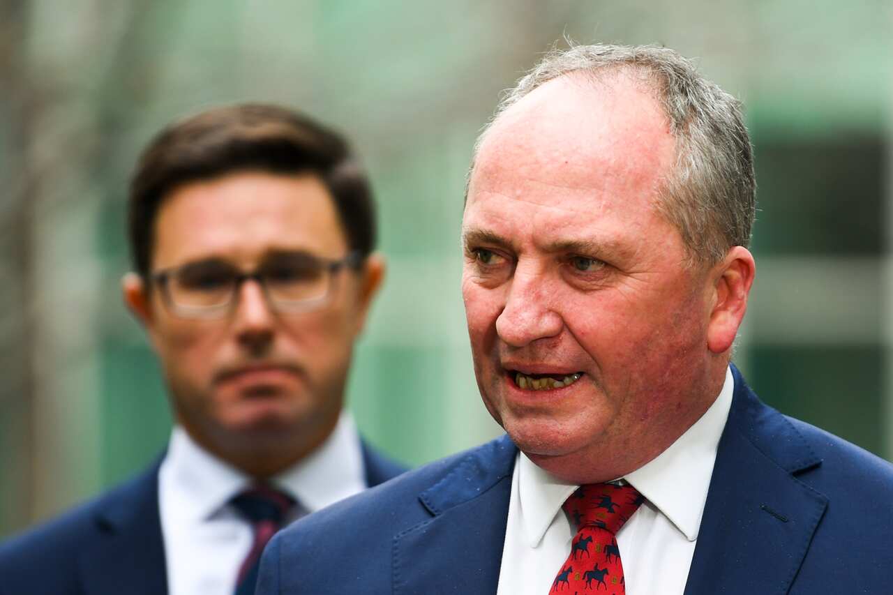 Newly-elected Nationals Leader Barnaby Joyce speaks to the media during a press conference at Parliament House in Canberra.