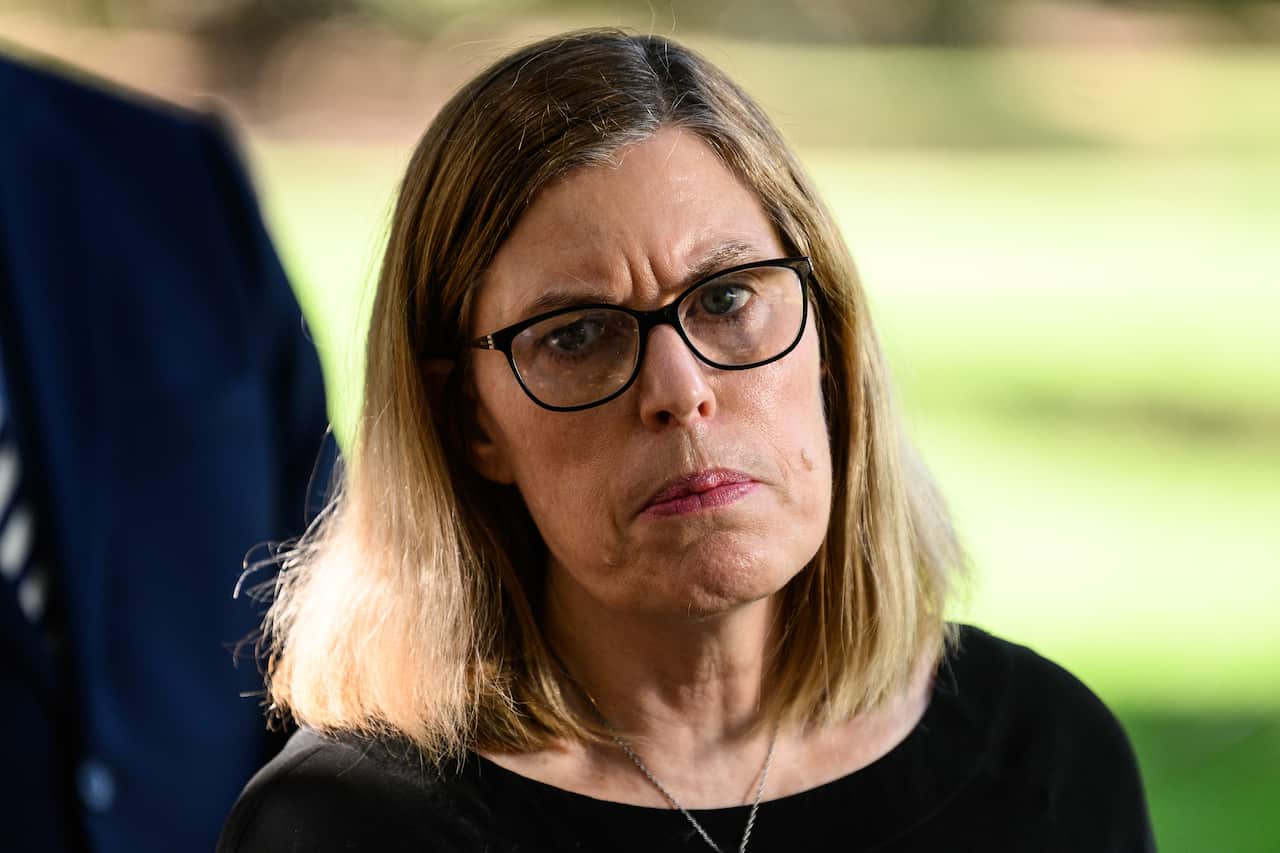 NSW Chief Health Officer Dr Kerry Chant speaking at a press conference providing an update on the current state of Coronavirus in NSW, Sydney, Friday, March 20, 2020. (AAP Image/James Gourley) NO ARCHIVING