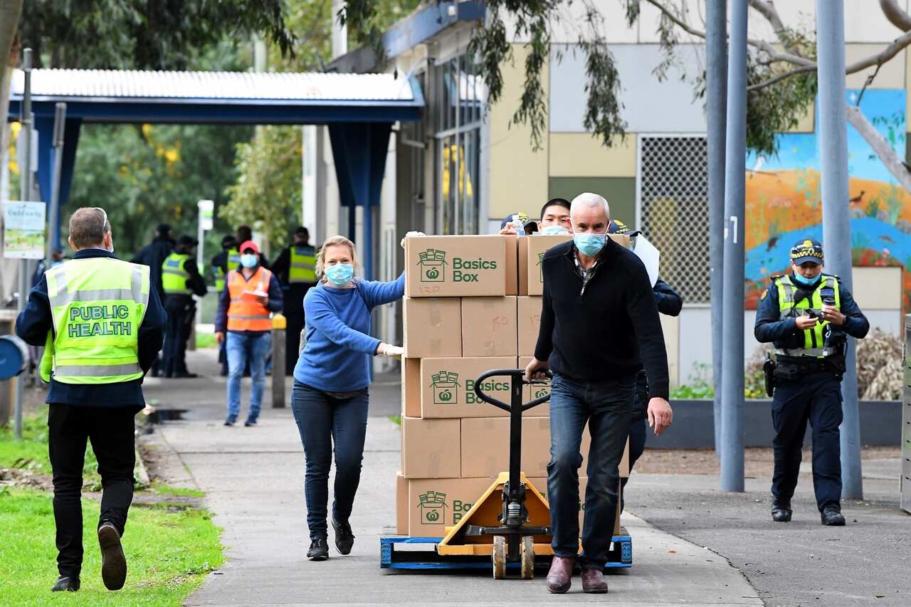 About 1000 Food Bank hampers have been distributed to residents in the locked public housing towers, but not everyone has received the supplies.
