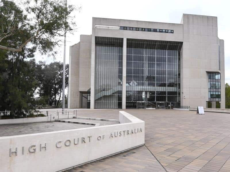 A general view of the High Court of Australia (file image)