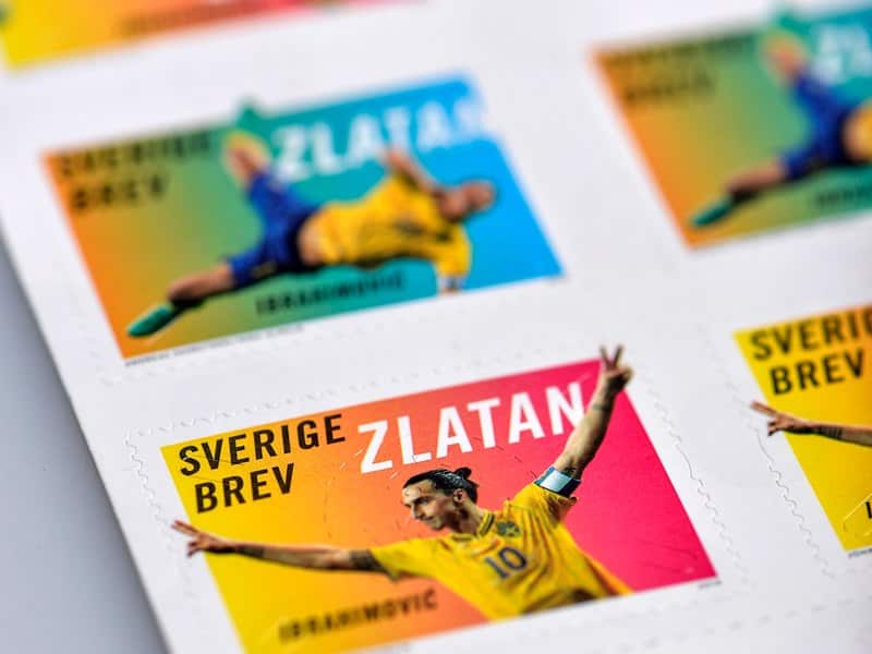Sweden's postal service has sold five million stamps featuring PSG striker Zlatan Ibrahimovic.