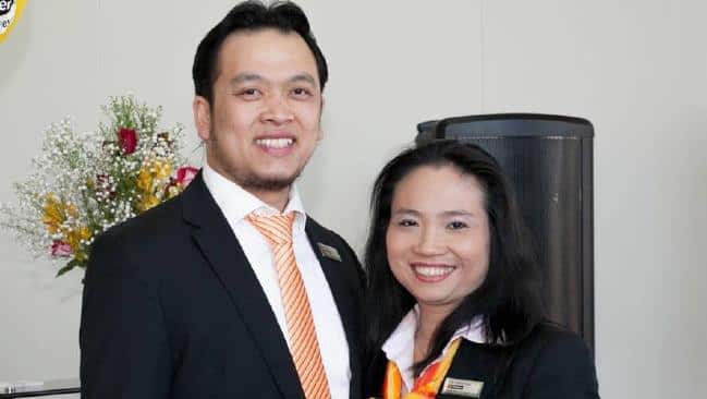 Former LJ Hooker franchisee Judy Nguyen and Joseph Ngo