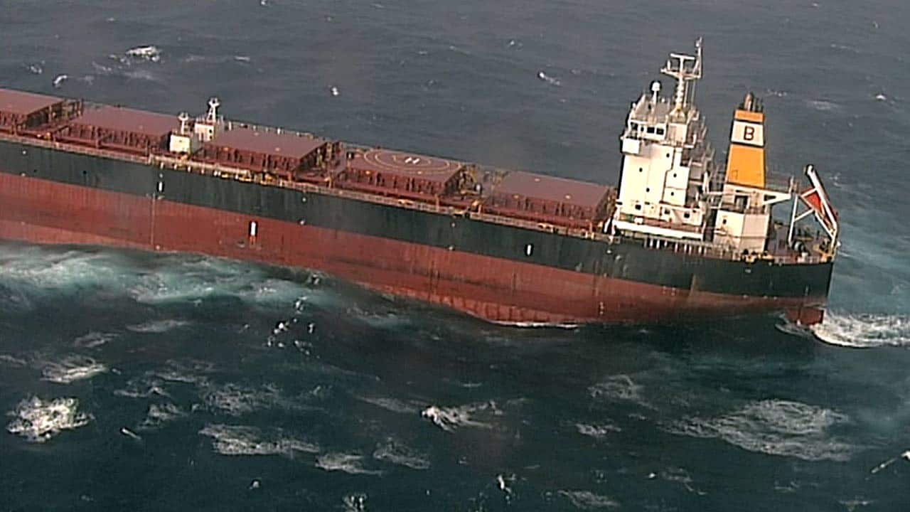 Wild weather caused the YM Efficiency to lose more than 80 shipping containers.