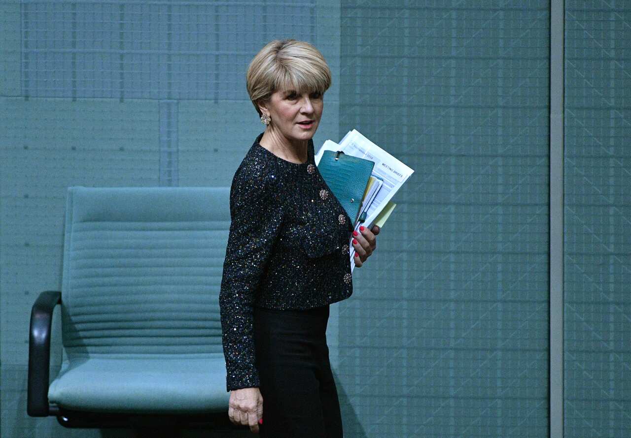 Former Liberal deputy leader Julie Bishop during Question Time in the House of Representatives at Parliament House in Canberra, Thursday, September 13, 2018. (AAP Image/Mick Tsikas) NO ARCHIVING
