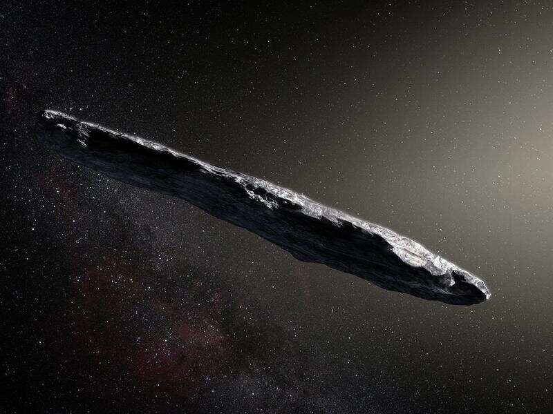 An artists impression of the interstellar asteroid
