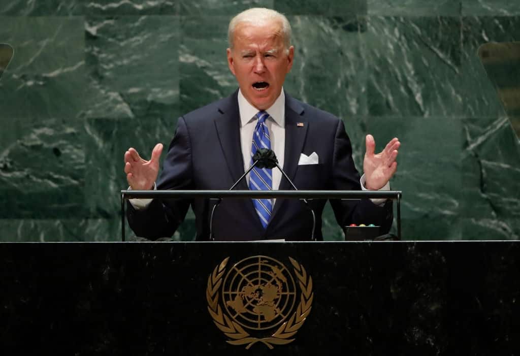 Joe Biden addresses UN General Assembly.