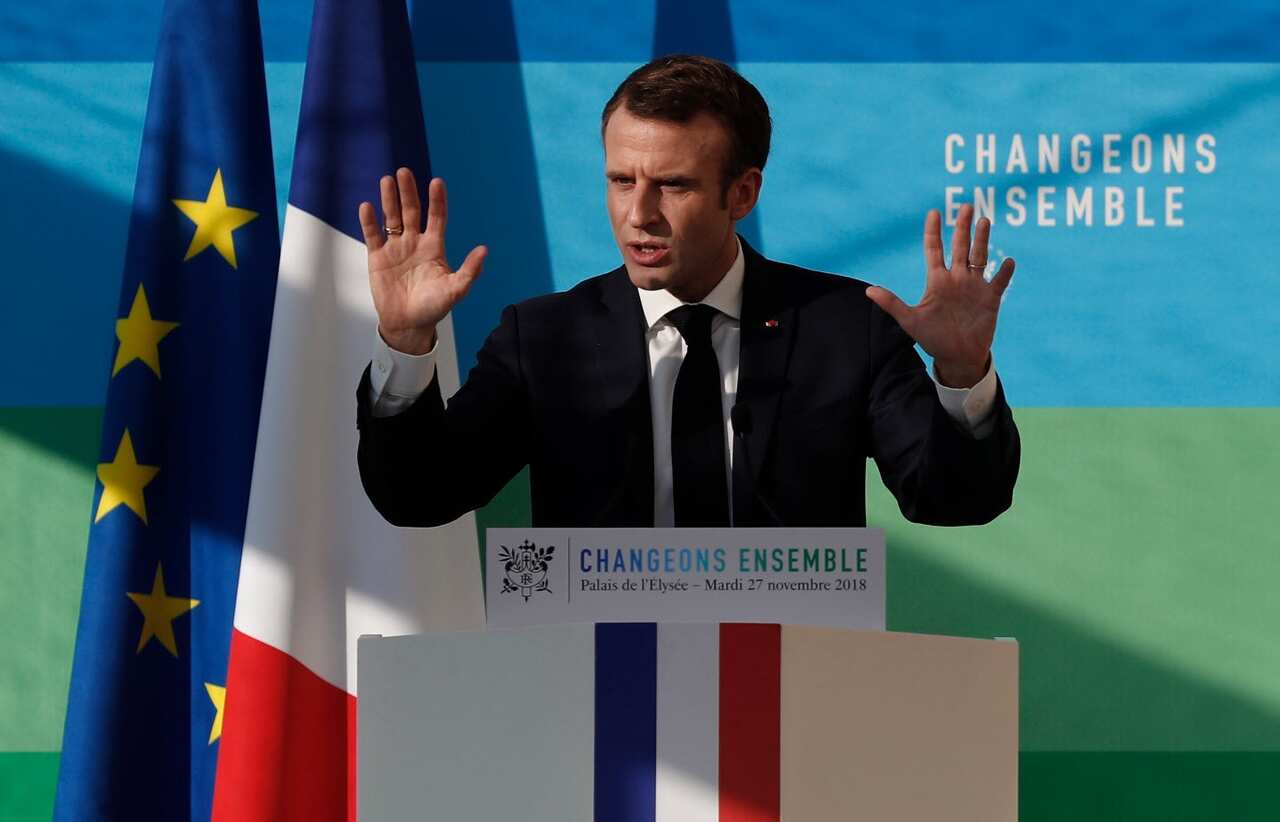 President Macron addressed the situation in regards to the ongoing Yellow Vest protests across France