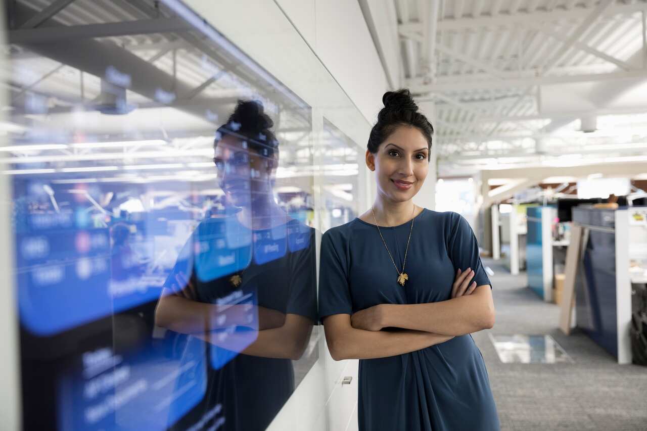 Businesswoman in office