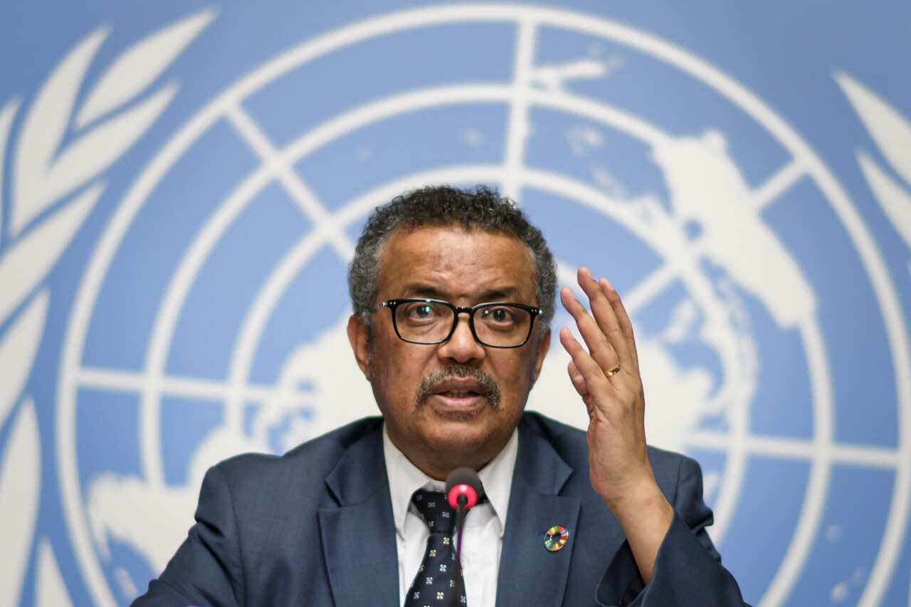 World Health Organization (WHO) Director General Tedros Adhanom Ghebreyesus.