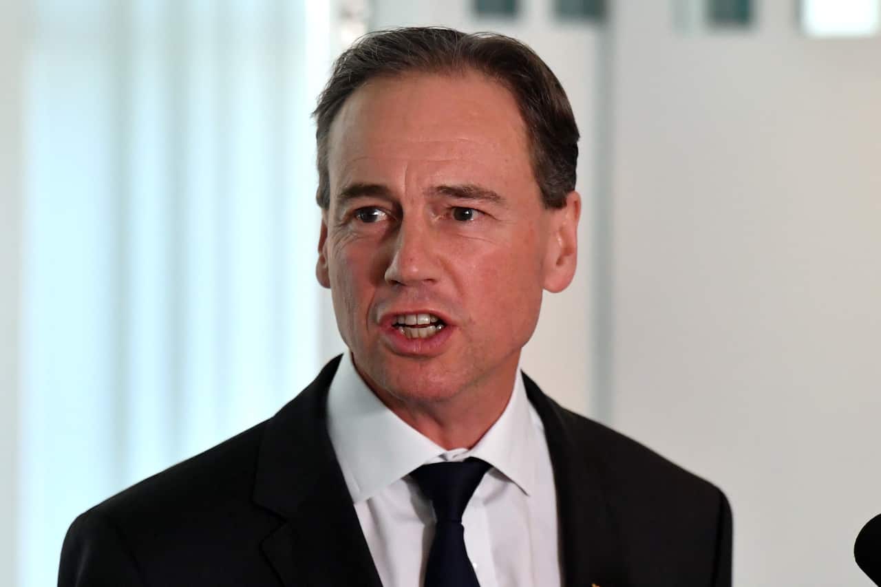 Health Minister Greg Hunt.