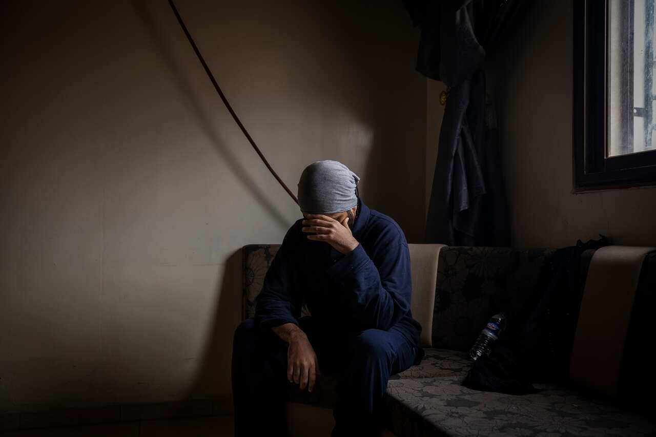 Muhammed Ali, a captured fighter for the Islamic State who helped identify the English-speaking narrator of some of the group's films, at an office near the detention facility where he is being held by American-backed militia in northern Syria.
