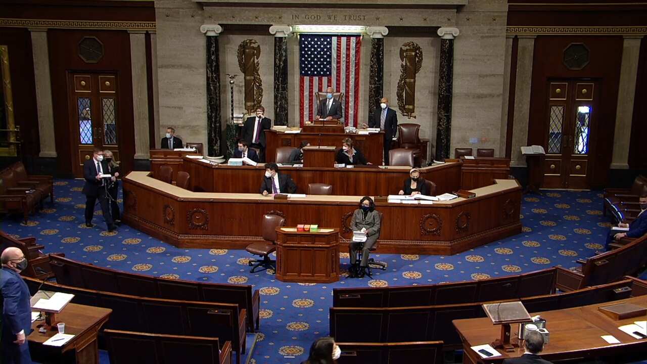 The US House of Representatives debates the second impeachment of President Donald Trump. 