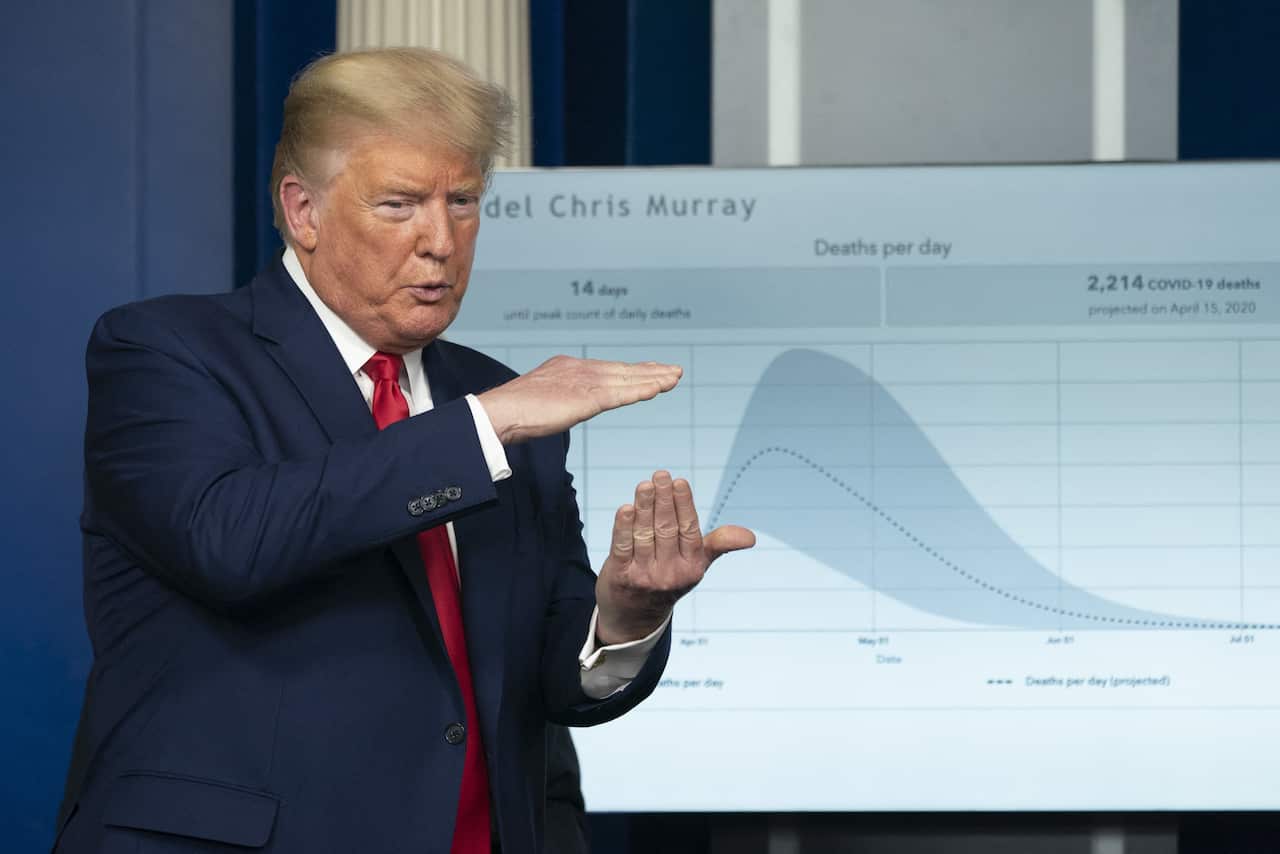 US President Donald Trump says the next couple of weeks will be "very painful". 