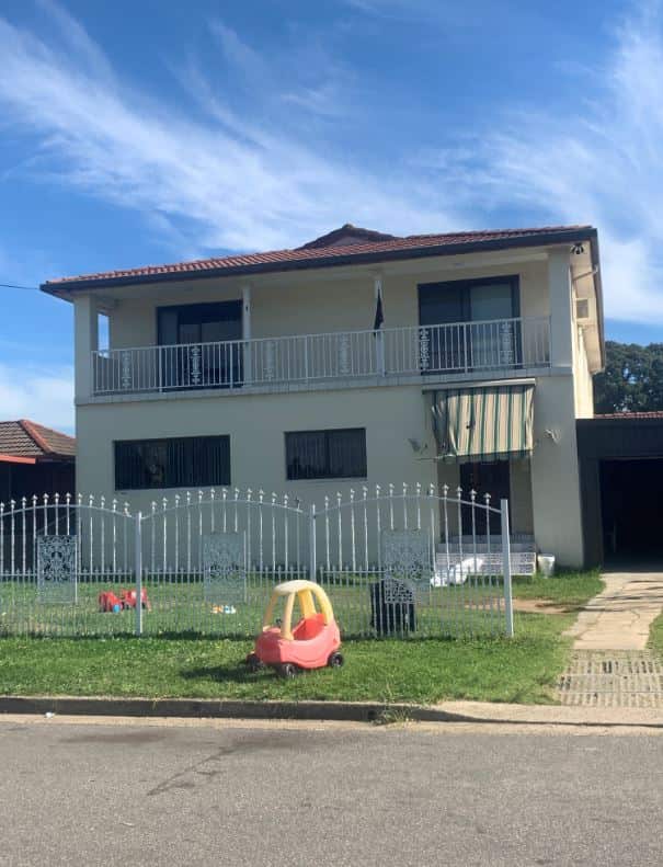 One of the houses raided on Wednesday.