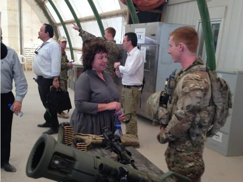 PM Kevin Rudd and wife Theresa Rein (pic) have visited Australia's troops in Afghanistan.