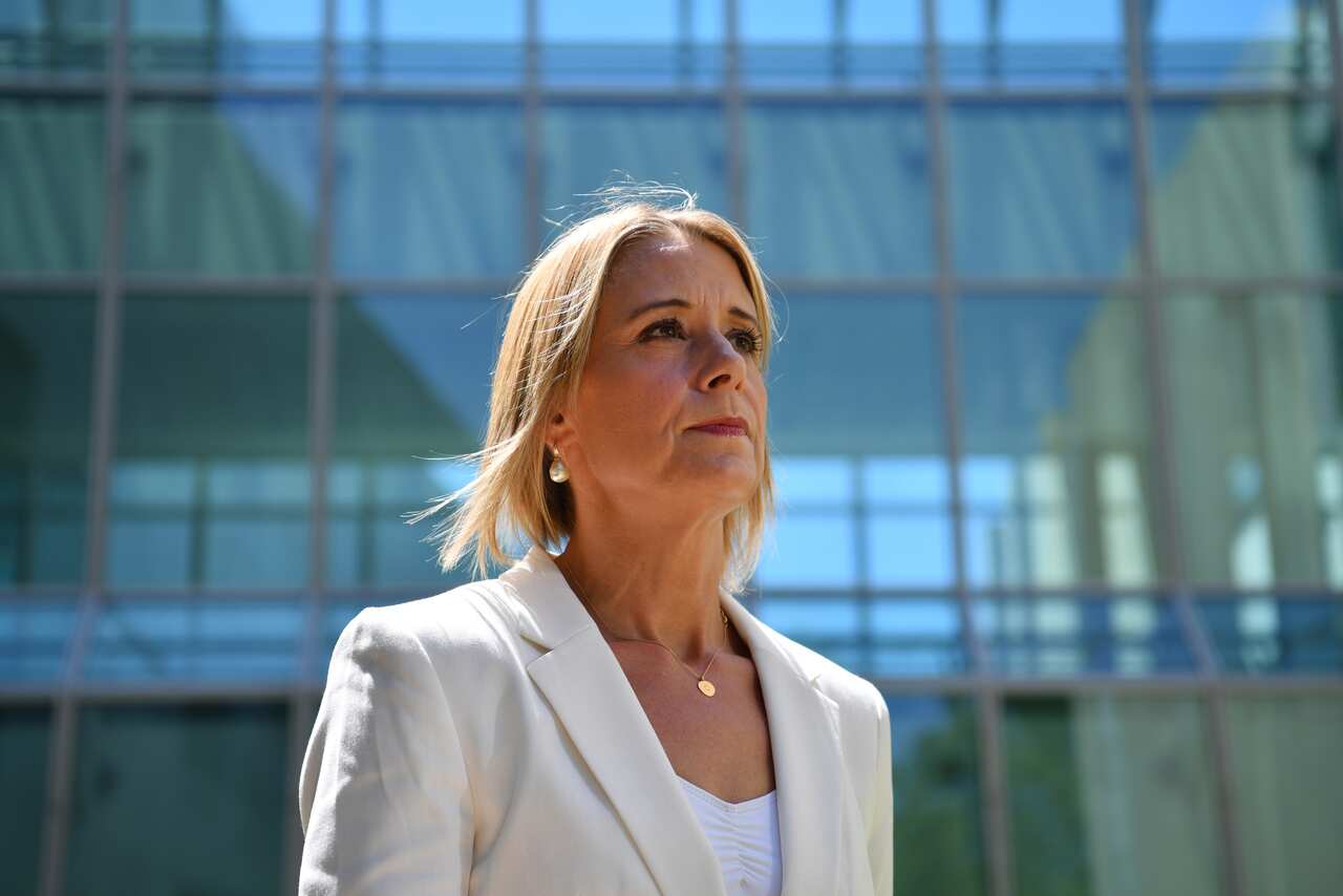 Shadow Minister for Home Affairs Kristina Keneally at a press conference at Parliament House in Canberra, Thursday, 11 February, 2021.