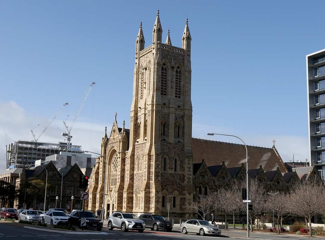 St Francis Xavier's Catholic Cathedral in Adelaide, Tuesday, July 31, 2018. (AAP Image/Kelly Barnes) NO ARCHIVING