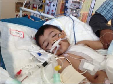 Jibreel was flown to Melbourne for emergency medical treatment. 