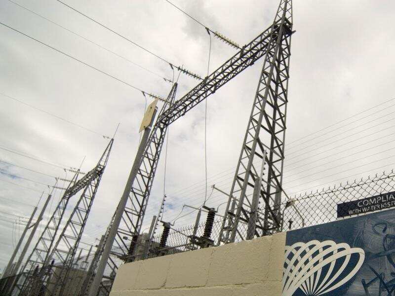 An Energex transmission station in Brisbane.