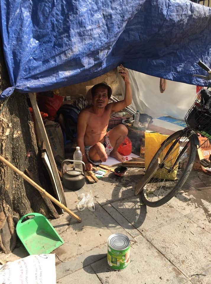 Một dân oan Bà Rịa Vũng Tàu trên phố Dân oan Hà Nội