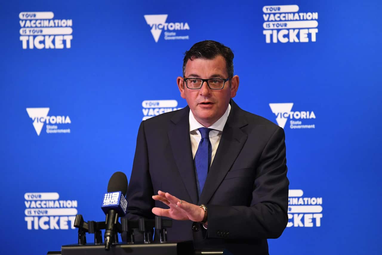 A file photo of Victorian Premier Daniel Andrews