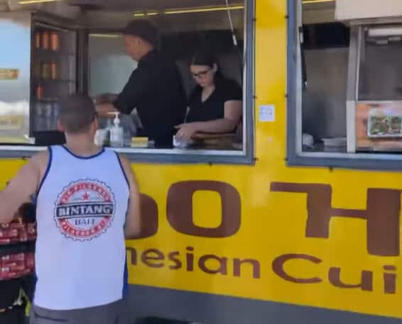 Indonesian food and Bintang