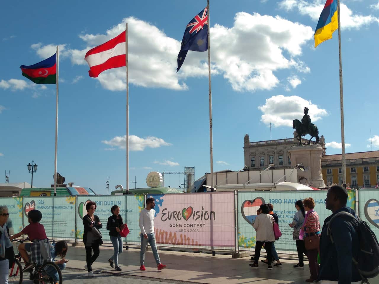 eurovision entrance in lisbon