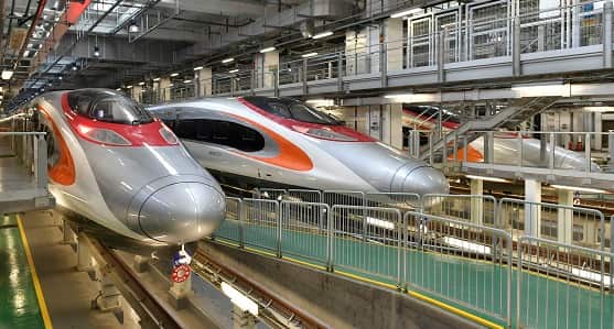 Controversial express rail link in Hong Kong.