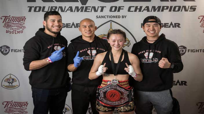 Hmong women in Muay Thai