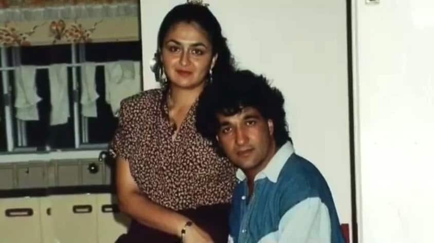 Basir and his fiance.