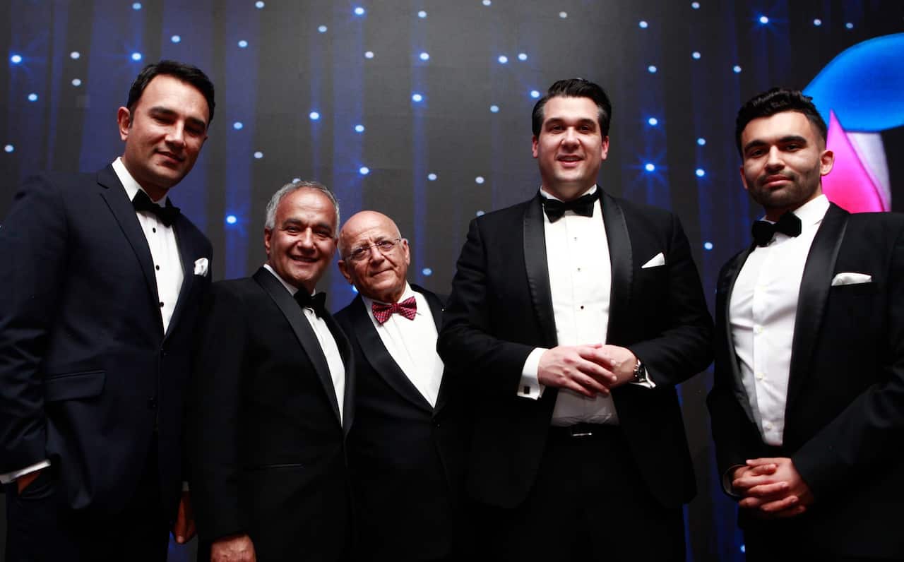 Afghan businessman at ethnic business awards ceremony