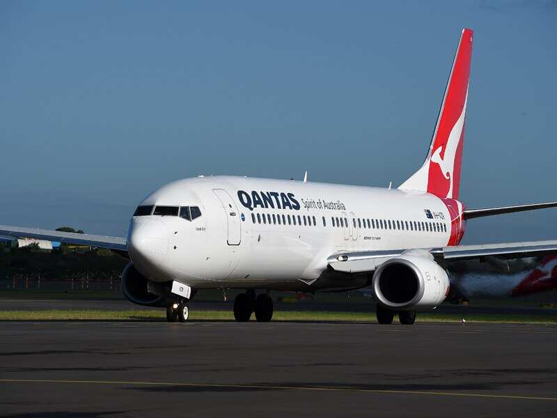 A Qantas Boeing 737-800 aircraft.