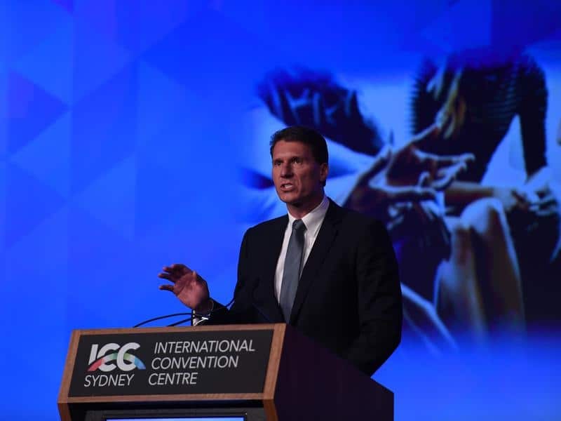 Leader of the Australian Conservatives Party Corey Bernardi speaks.