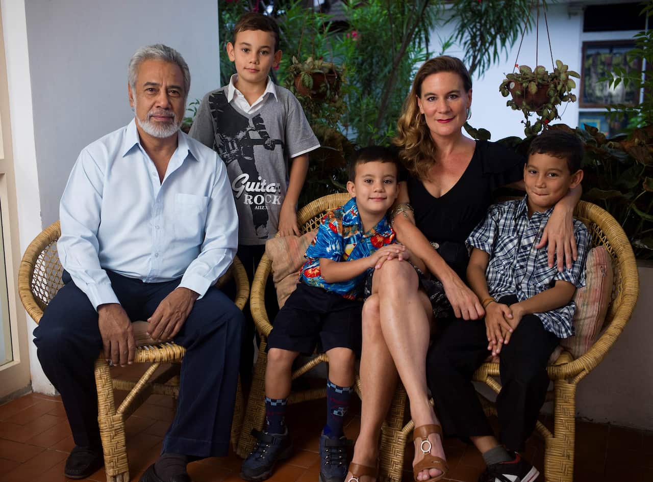 Dr Kirsty Sword Gusmao with her family