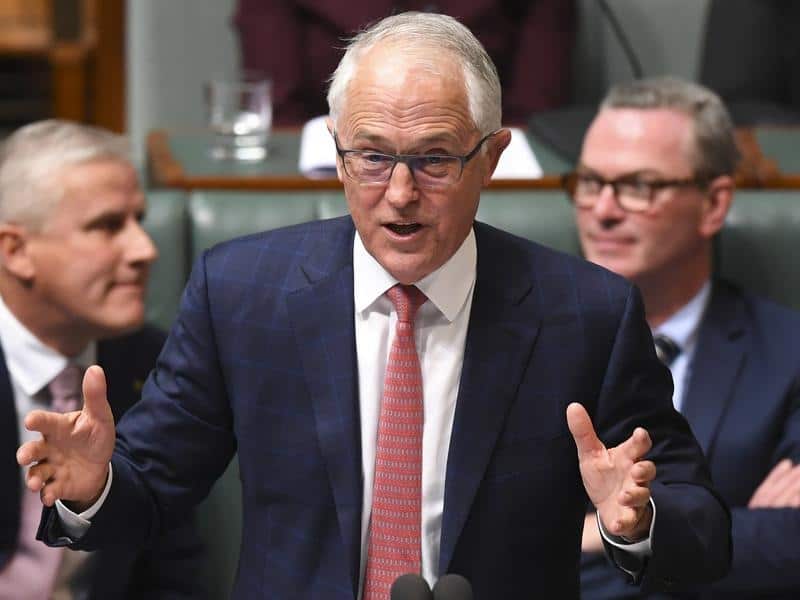 Prime Minister Malcolm Turnbull speaks during Question Time.
