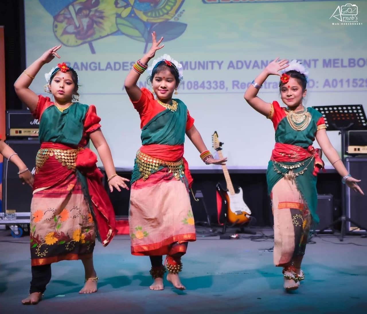 Chidren performing in a cultural programme organised by BCAM.