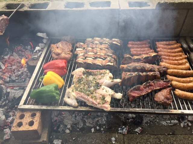 Asado BBQ in full cry